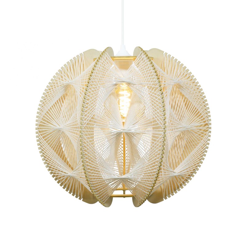 Suspension en fibres de bois et fil de coton tiré - TRADIA