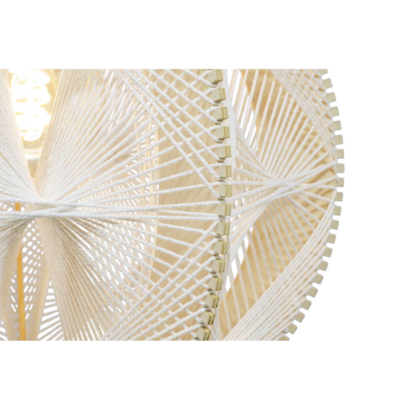 Suspension en fibres de bois et fil de coton tiré - TRADIA