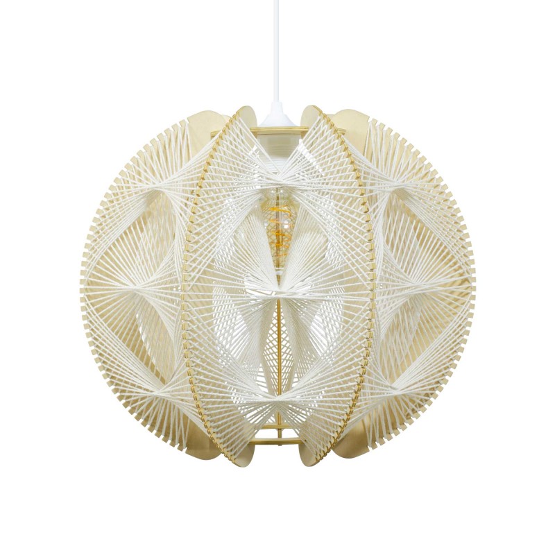 Suspension en fibres de bois et fil de coton tiré - TRADIA