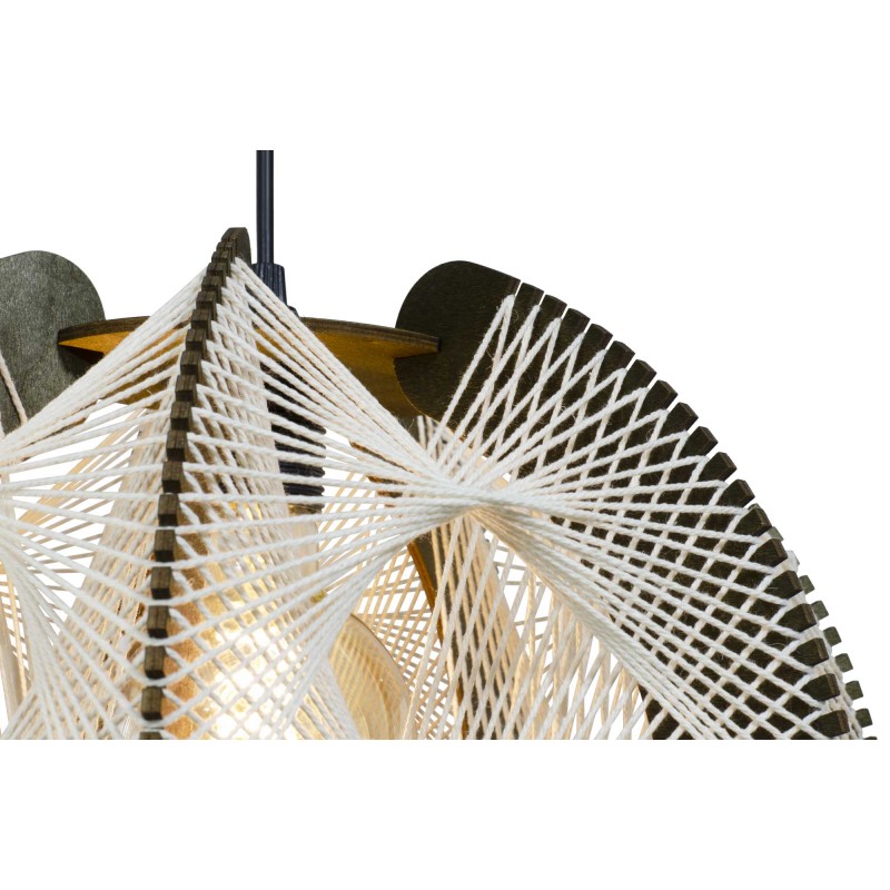 Suspension en fibres de bois et fil de coton tiré - TRADIA