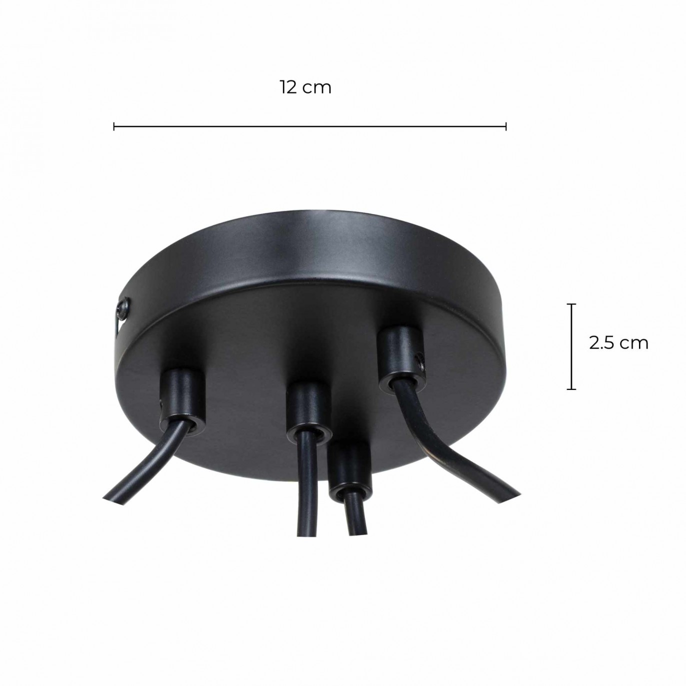Suspension mobile 4 lumières en métal noir et doré - à monter - ATTOM GM