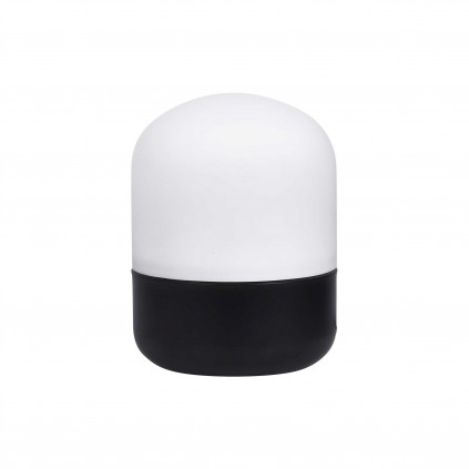 Lampe à poser tactile en métal peint et verre opaque - PILOUL