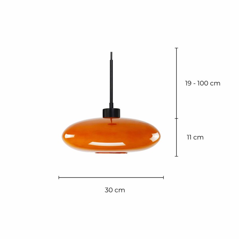 Suspension style rétro en verre coloré - NEPI