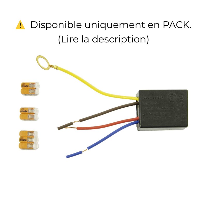 Boîtier électronique pour lampes tactiles