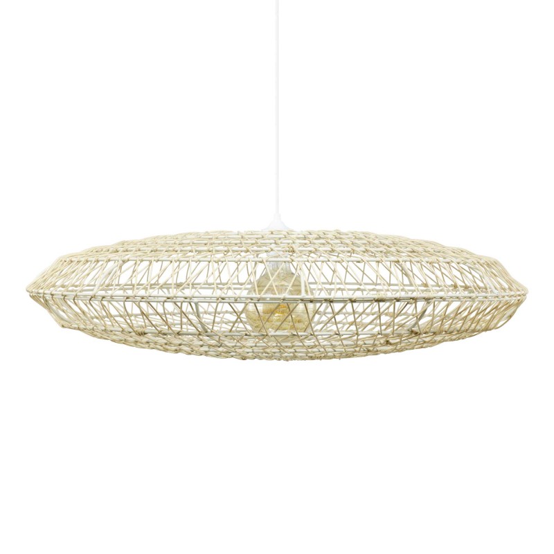 Suspension en rotin coloris naturel - NANZO