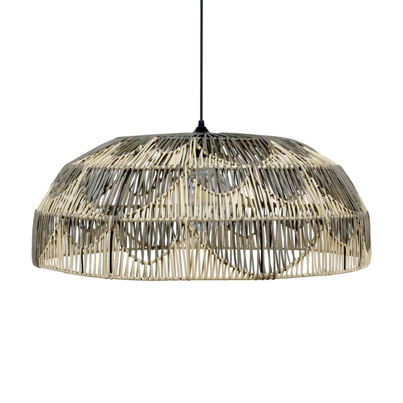 Grande suspension en rotin bicolore et métal - ALPA