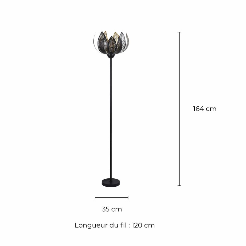 Lampadaire en métal style exotique - à monter - VESCA