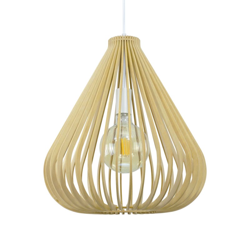 Suspension forme goutte en bois de tilleul - DISTONE