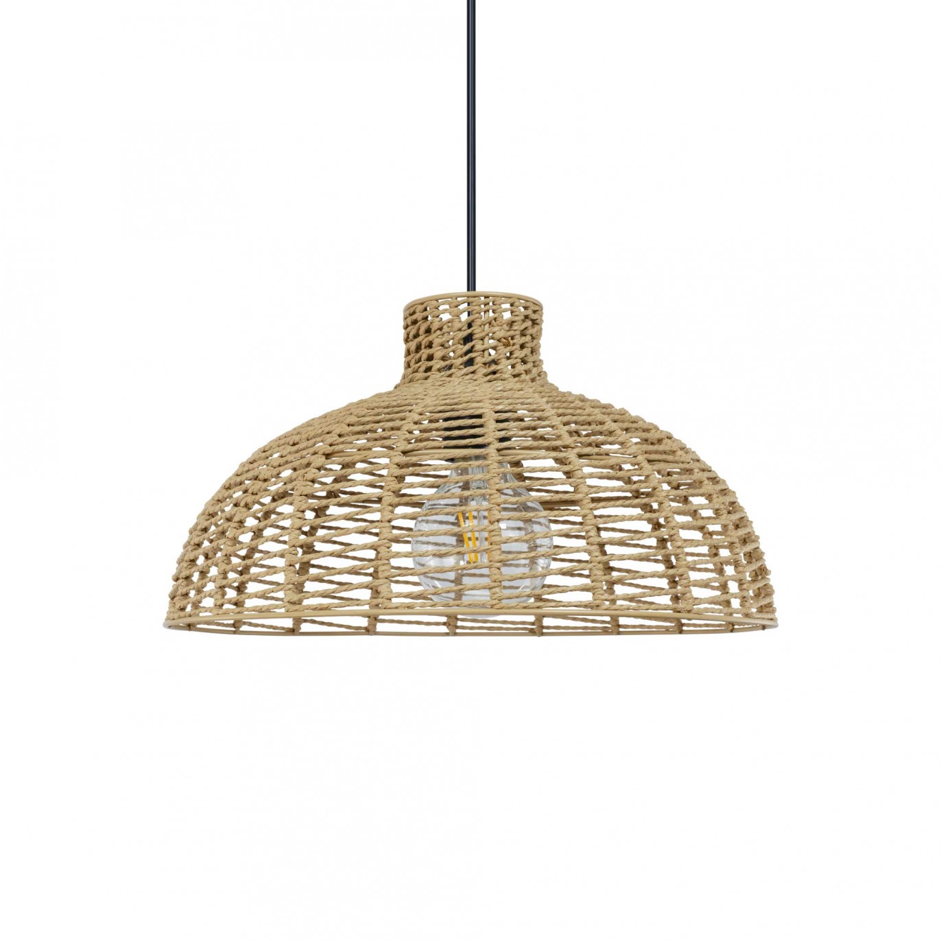 Suspension en corde coloris naturel - CORDIANE