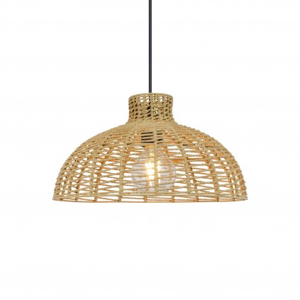 Suspension en corde coloris naturel - CORDIANE