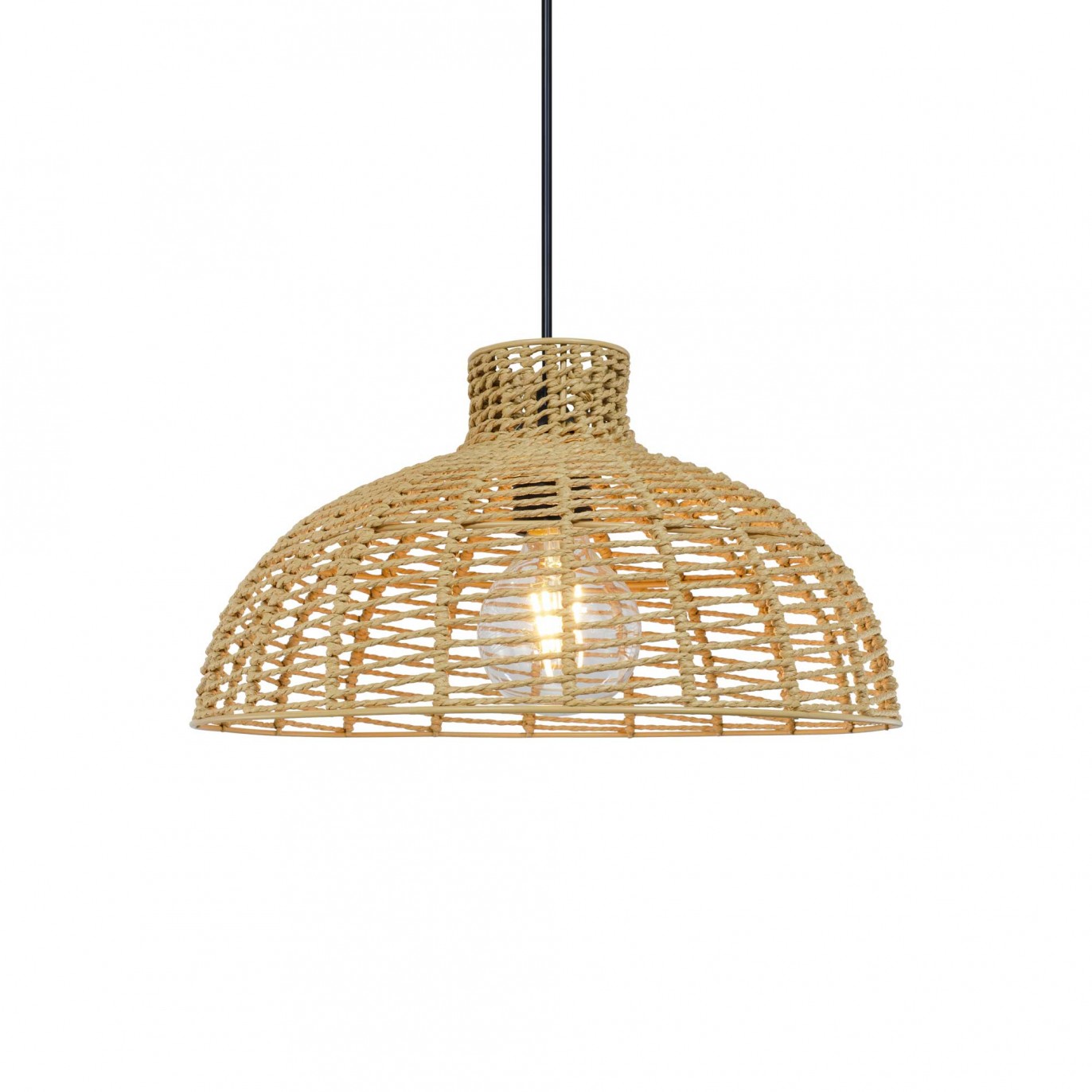 Suspension en corde coloris naturel - CORDIANE