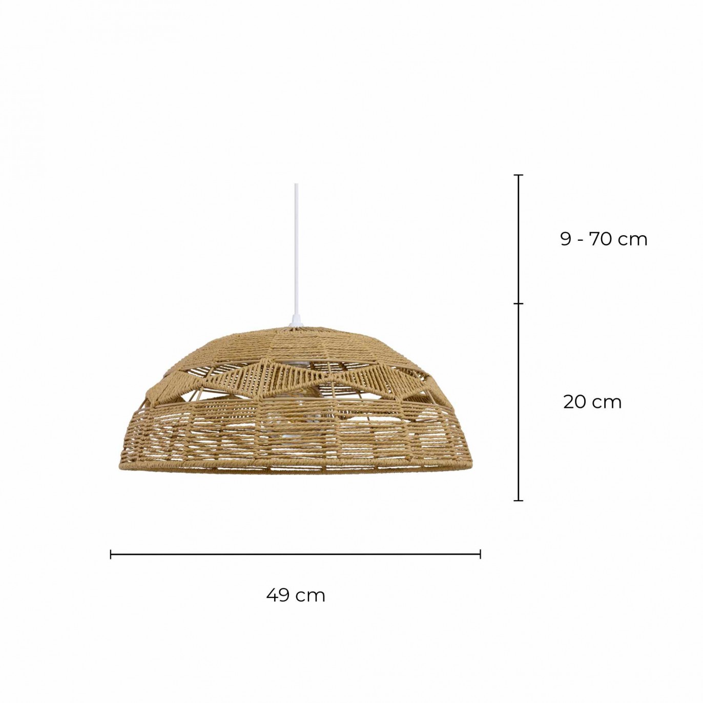 Suspension en corde en papier - LORANE