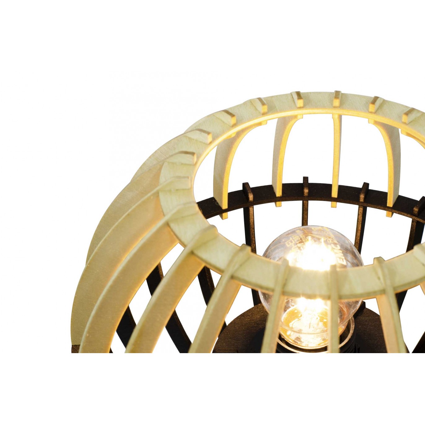 Lampe à poser en bois bicolore - COBLENCE