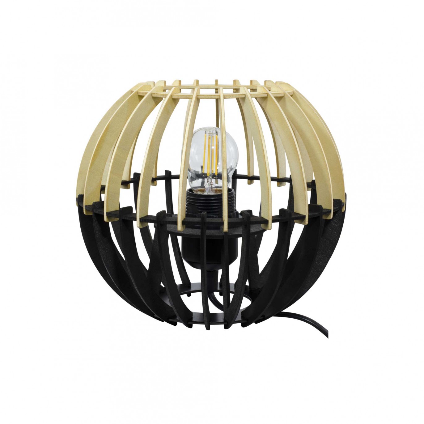 Lampe à poser en bois bicolore - COBLENCE