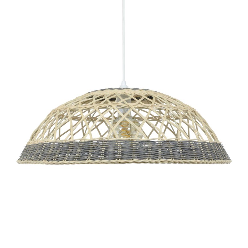 Suspension en rotin tressé bicolore - SARANNE
