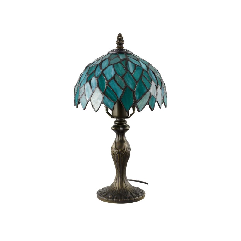 Lampe à poser en verre mosaïque pied en alliage de zinc - TIFFANY CAMILLE PM
