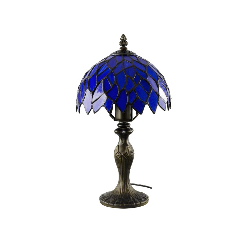Lampe à poser en verre mosaïque pied en alliage de zinc - TIFFANY CAMILLE PM