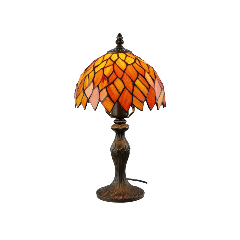 Lampe à poser en verre mosaïque pied en alliage de zinc - TIFFANY CAMILLE PM