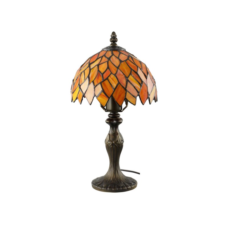 Lampe à poser en verre mosaïque pied en alliage de zinc - TIFFANY CAMILLE PM