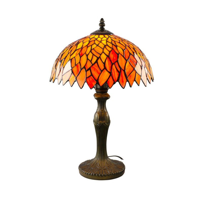 Lampe à poser en verre mosaïque pied en alliage de zinc - TIFFANY CAMILLE MM