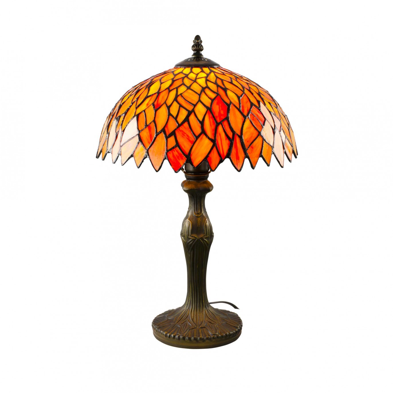 Lampe à poser en verre mosaïque pied en alliage de zinc - TIFFANY CAMILLE MM