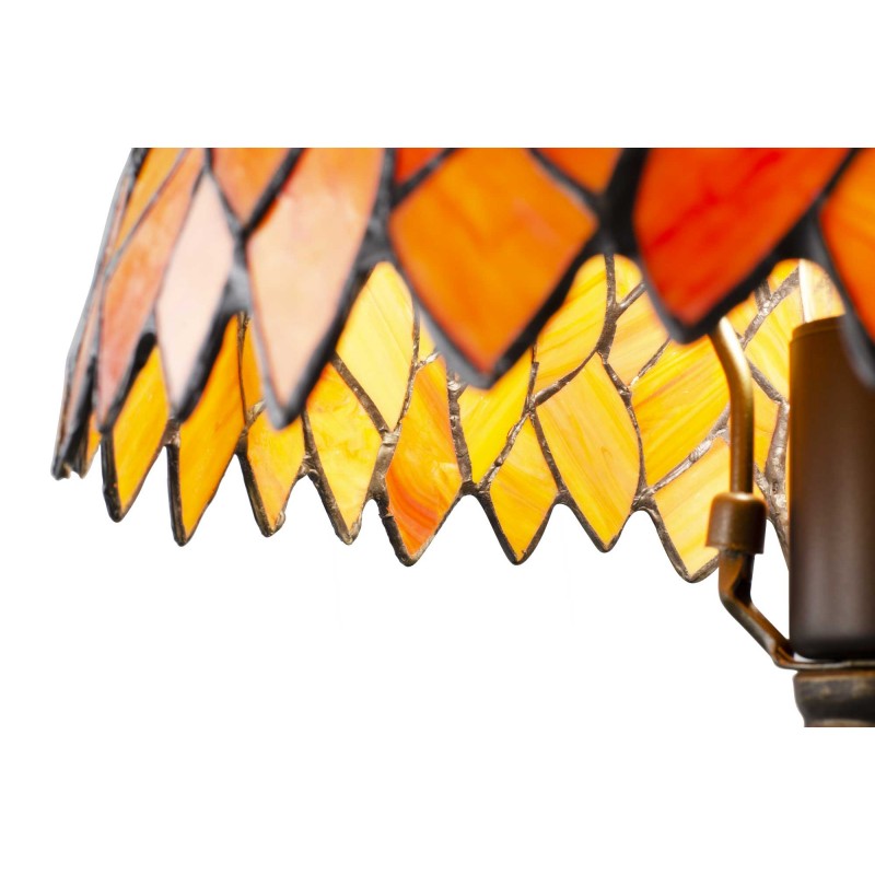 Lampe à poser en verre mosaïque pied en alliage de zinc - TIFFANY CAMILLE MM