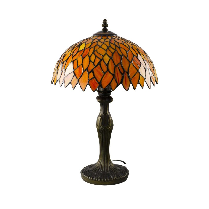 Lampe à poser en verre mosaïque pied en alliage de zinc - TIFFANY CAMILLE MM