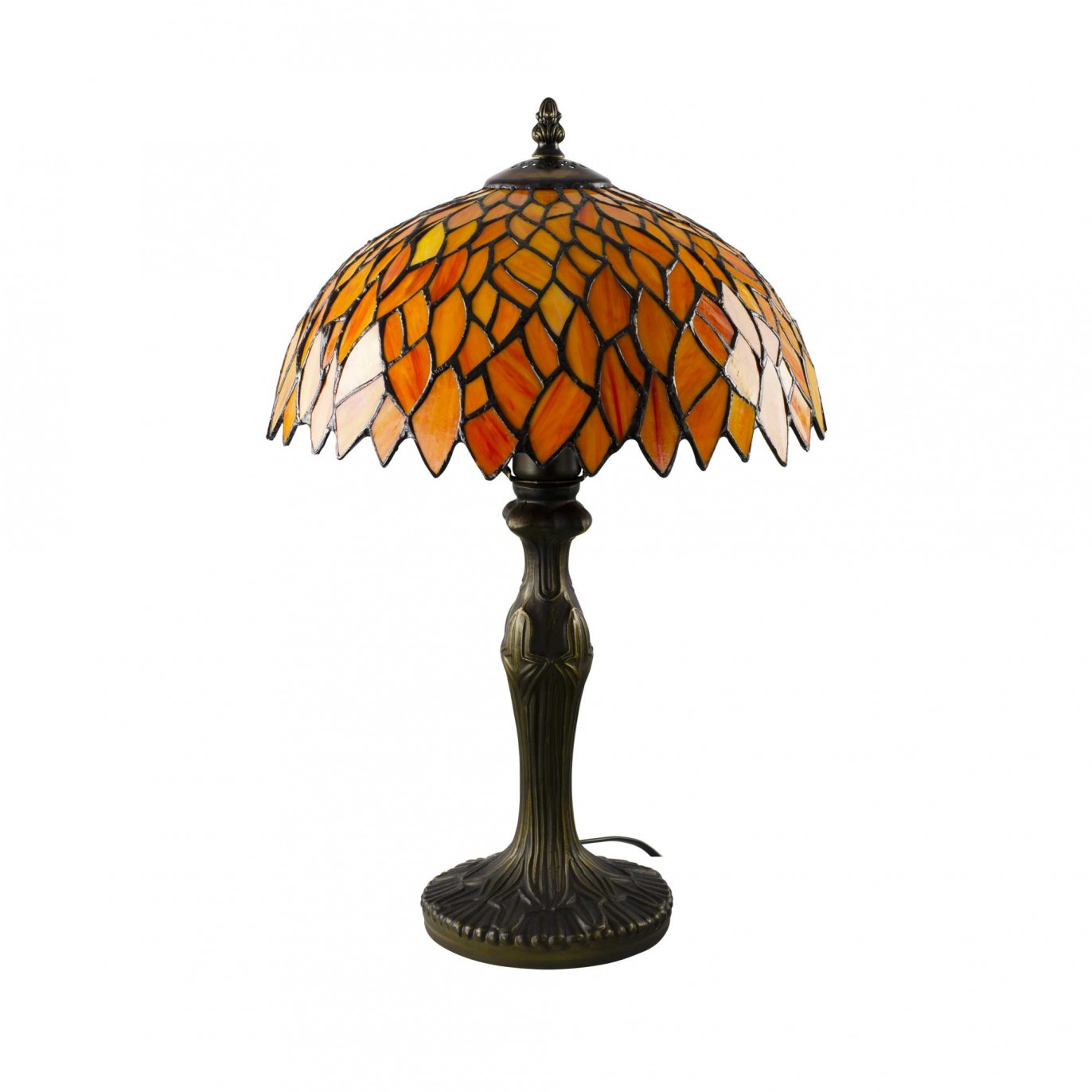 Lampe à poser en verre mosaïque pied en alliage de zinc - TIFFANY CAMILLE MM
