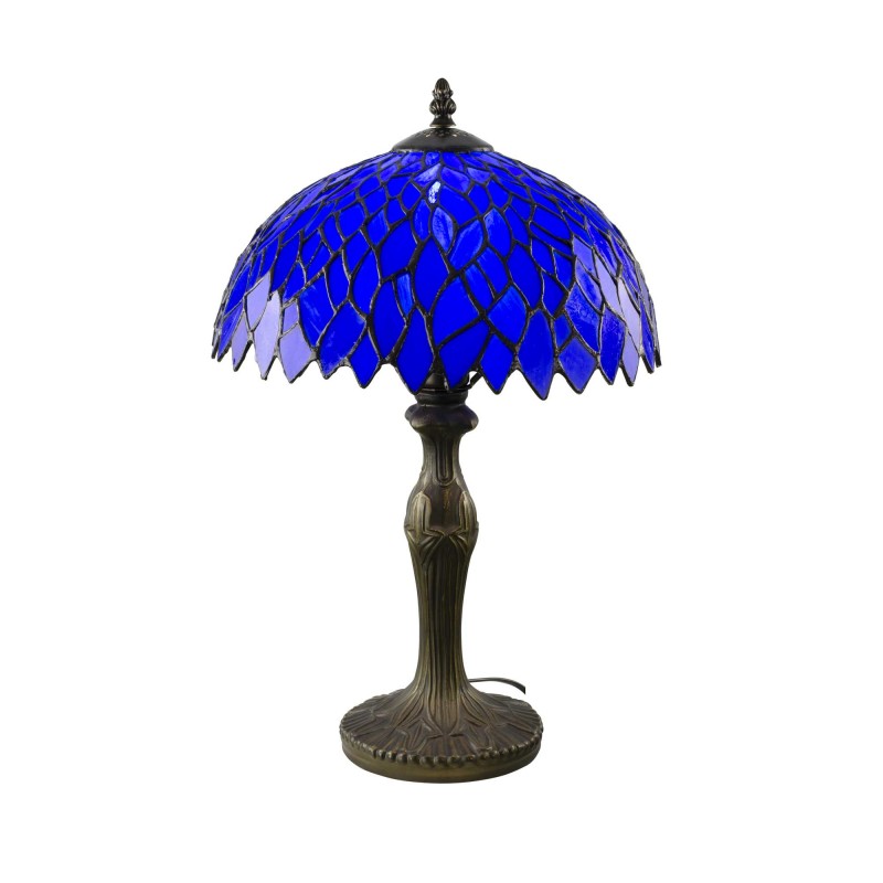 Lampe à poser en verre mosaïque pied en alliage de zinc - TIFFANY CAMILLE MM