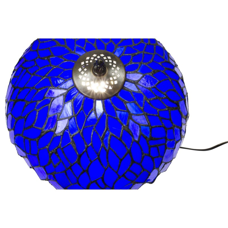 Lampe à poser en verre mosaïque pied en alliage de zinc - TIFFANY CAMILLE MM