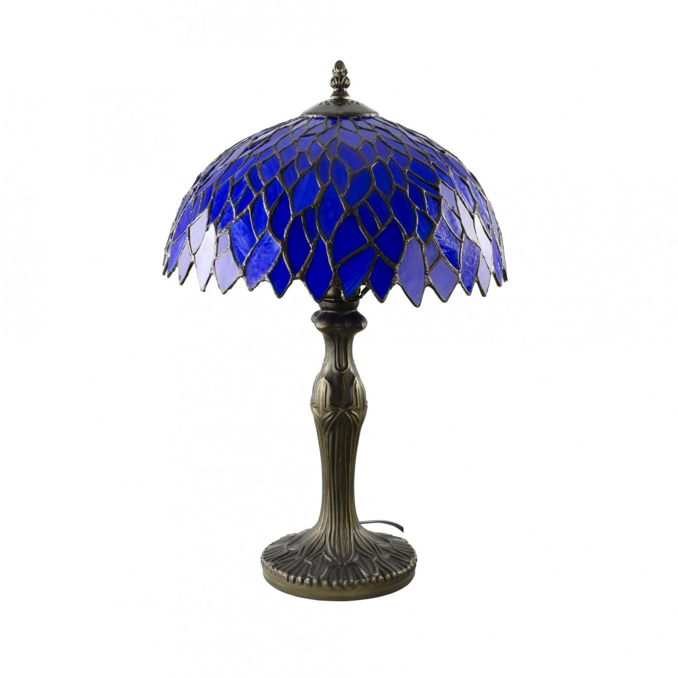Lampe à poser en verre mosaïque pied en alliage de zinc - TIFFANY CAMILLE MM