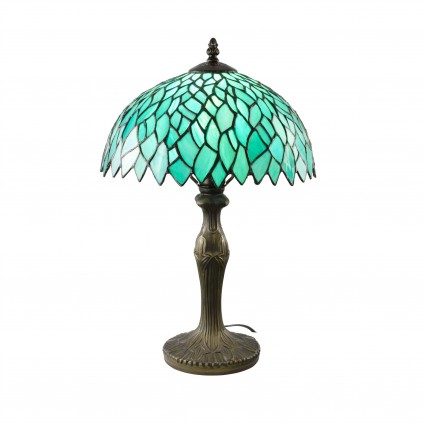 Lampe à poser en verre mosaïque pied en alliage de zinc - TIFFANY CAMILLE MM