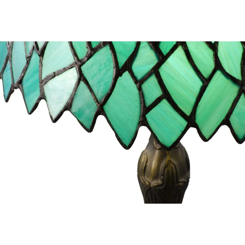 Lampe à poser en verre mosaïque pied en alliage de zinc - TIFFANY CAMILLE MM