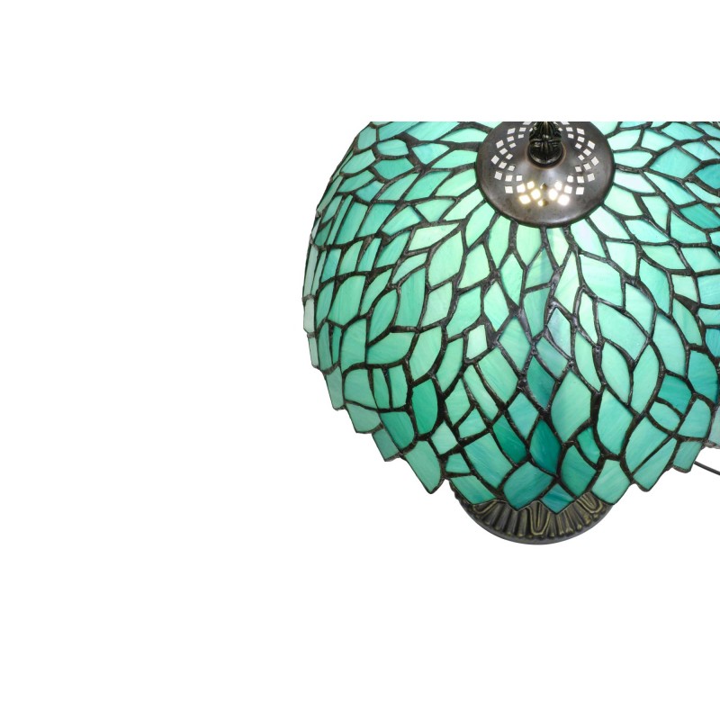 Lampe à poser en verre mosaïque pied en alliage de zinc - TIFFANY CAMILLE MM