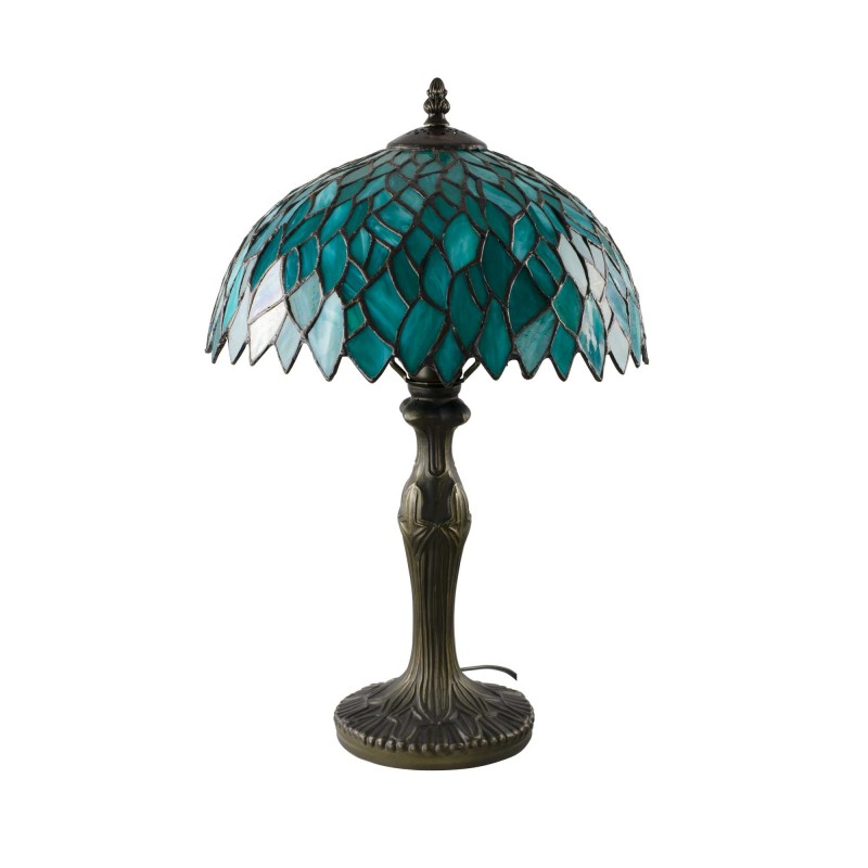 Lampe à poser en verre mosaïque pied en alliage de zinc - TIFFANY CAMILLE MM