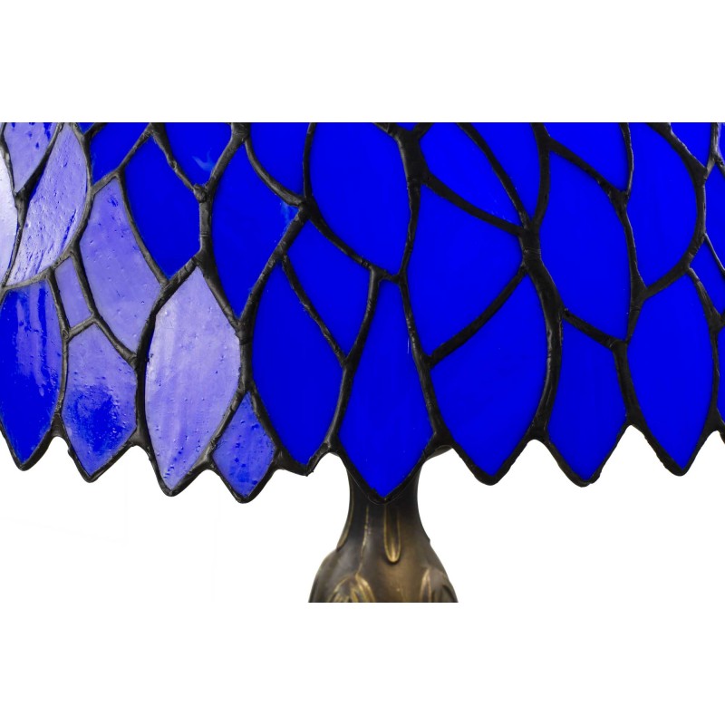 Lampe à poser en verre mosaïque pied en alliage de zinc - TIFFANY CAMILLE GM