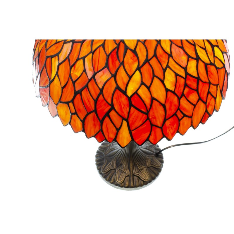 Lampe à poser en verre mosaïque pied en alliage de zinc - TIFFANY CAMILLE GM