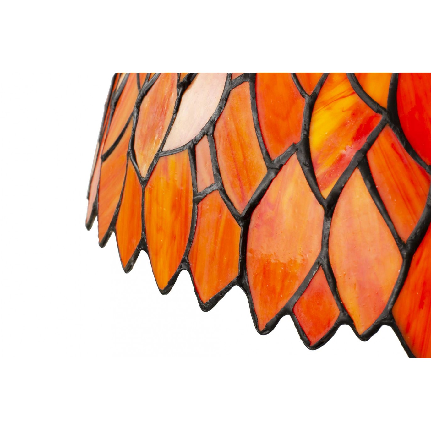 Lampe à poser en verre mosaïque pied en alliage de zinc - TIFFANY CAMILLE GM