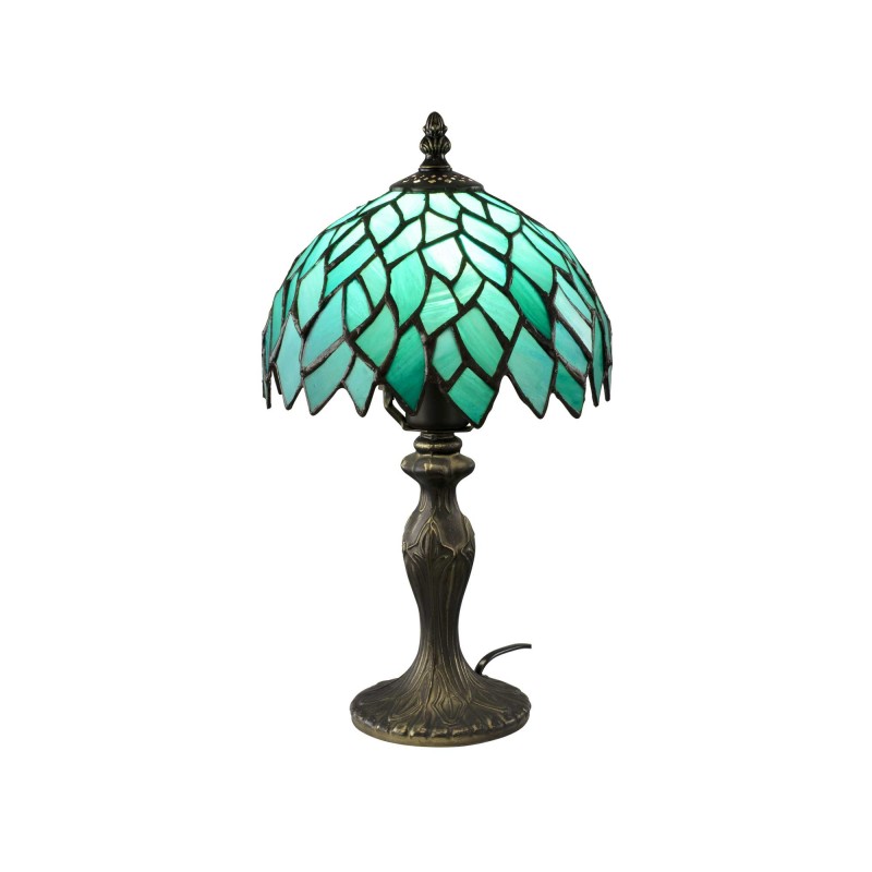 Lampe à poser en verre mosaïque pied en alliage de zinc - TIFFANY CAMILLE PM
