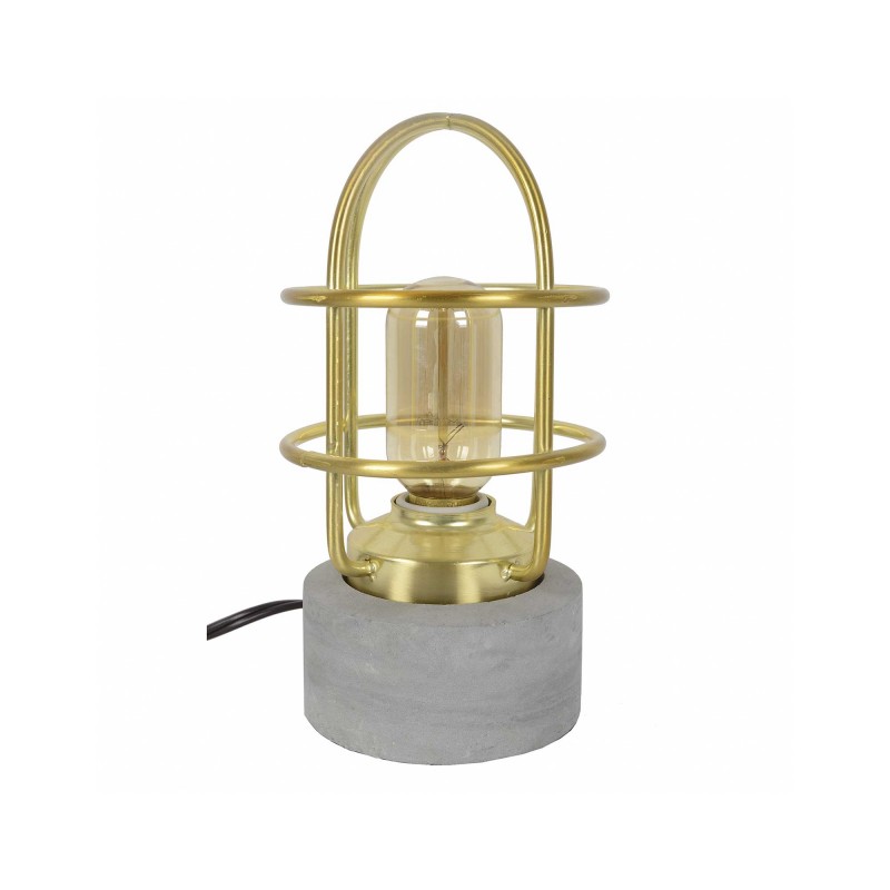 Lampe à poser en ciment et métal - PERNEF