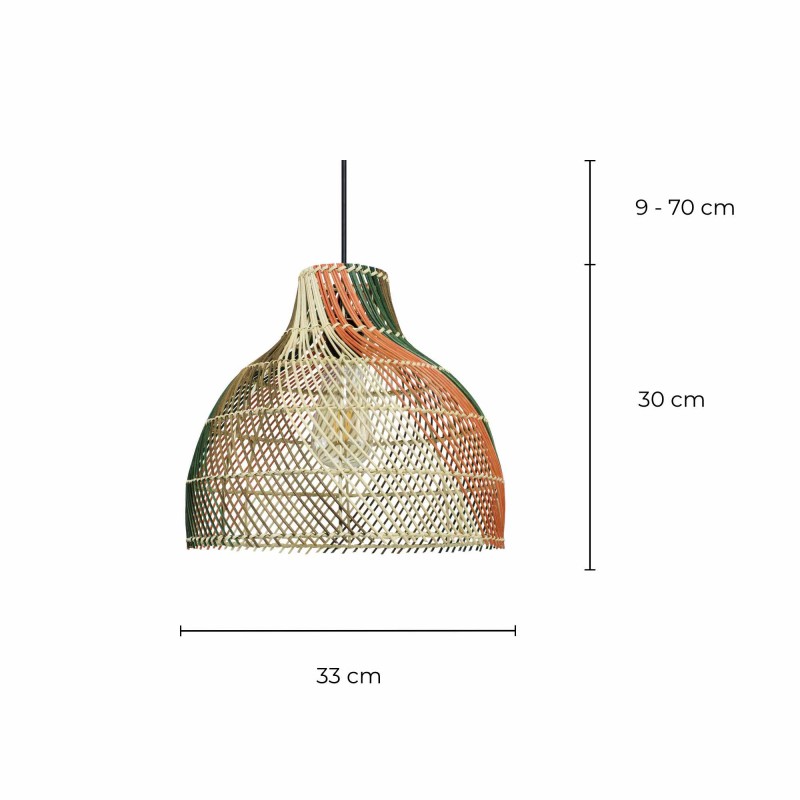 Suspension en rotin 4 couleurs - NESCO