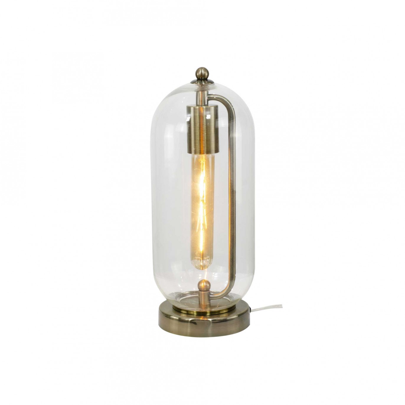 Lampe à poser en métal et verre - Petit modèle - SENSIAL