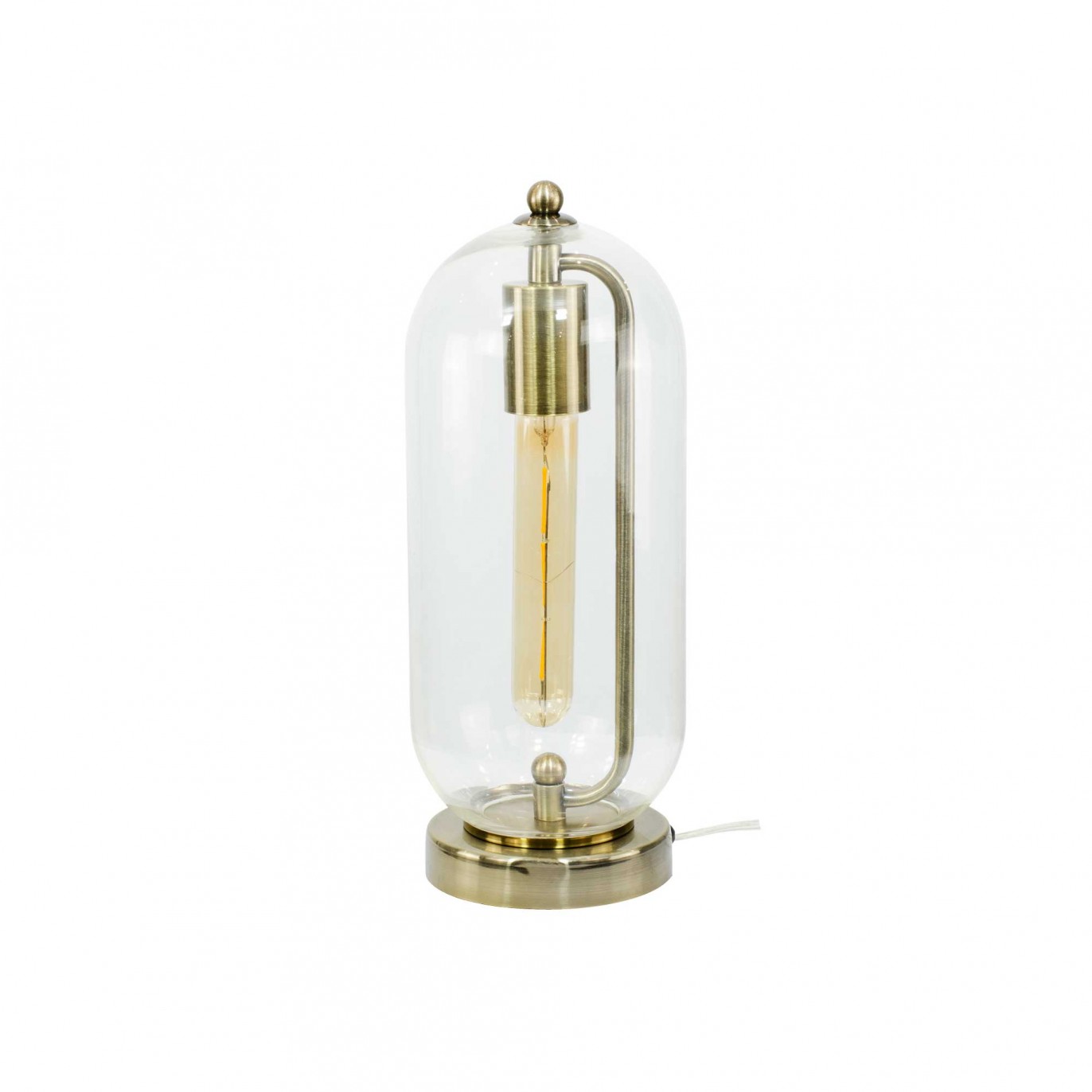 Lampe à poser en métal et verre - Petit modèle - SENSIAL