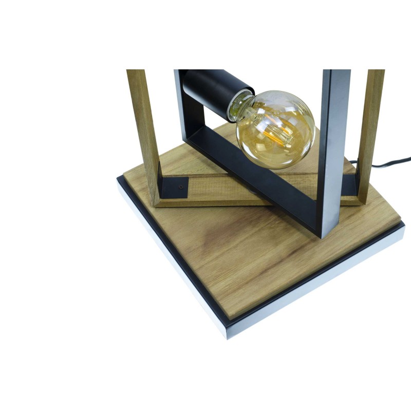 Lampadaire 5 lumières en bois et métal - ampoules offertes - WOOLI