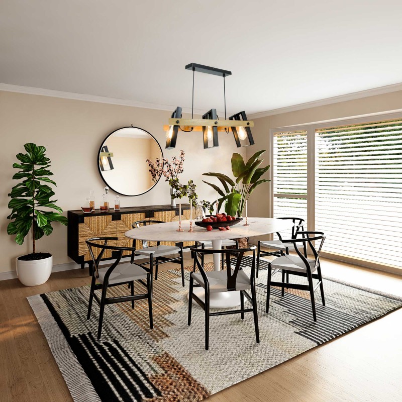 Suspension orientable en métal et bois - NOOLI