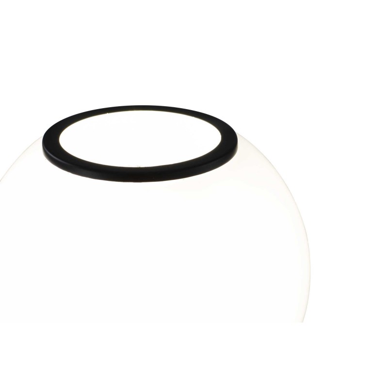 Lampe à poser en verre coloré et métal style rétro - SILEA