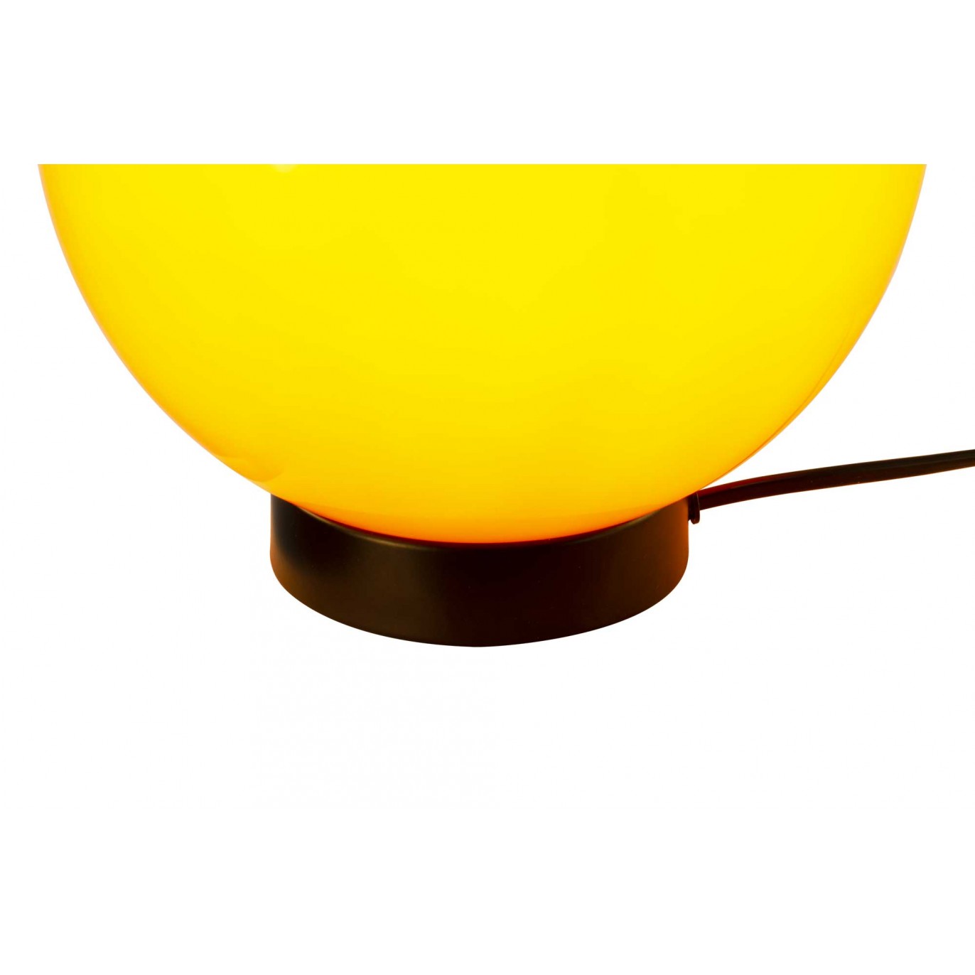 Lampe à poser en verre coloré et métal style rétro - SILEA