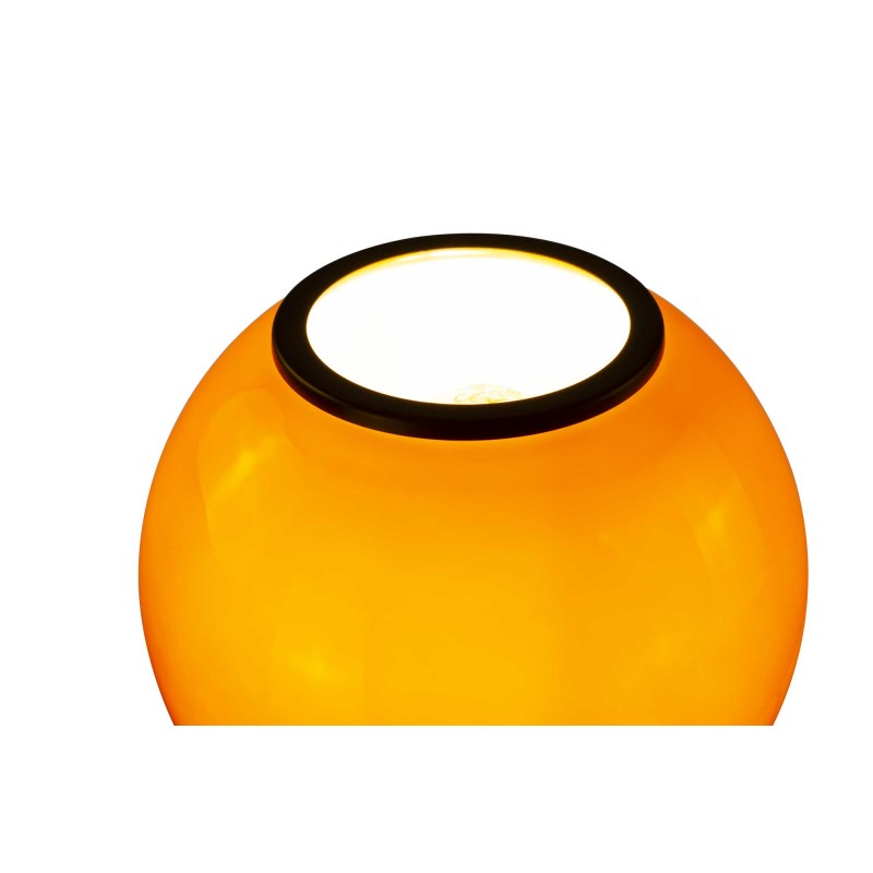 Lampe à poser en verre coloré et métal style rétro - SILEA