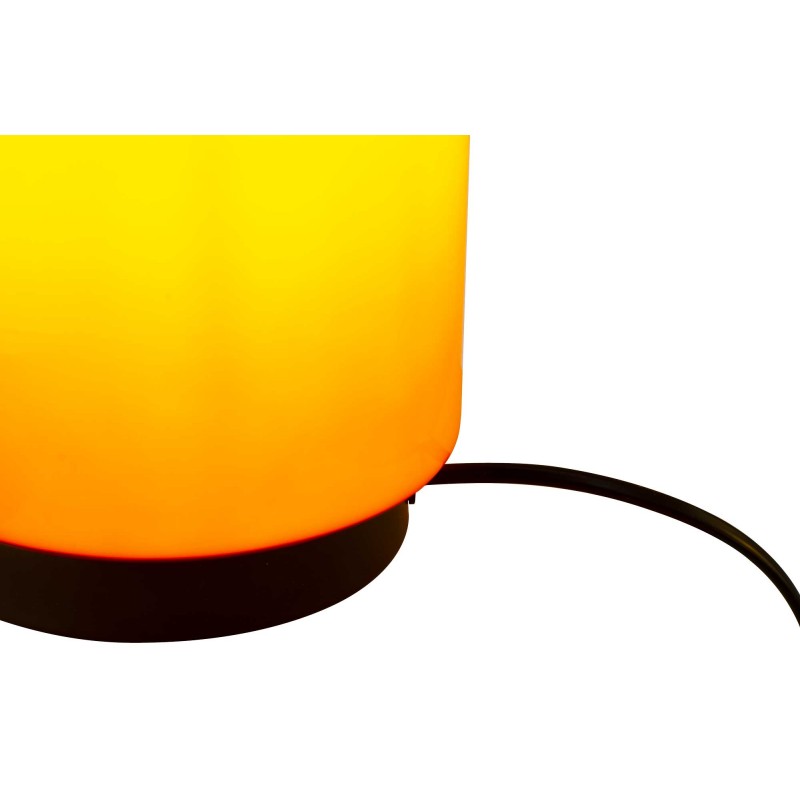 Lampe à poser en verre coloré et métal style rétro - TEORA