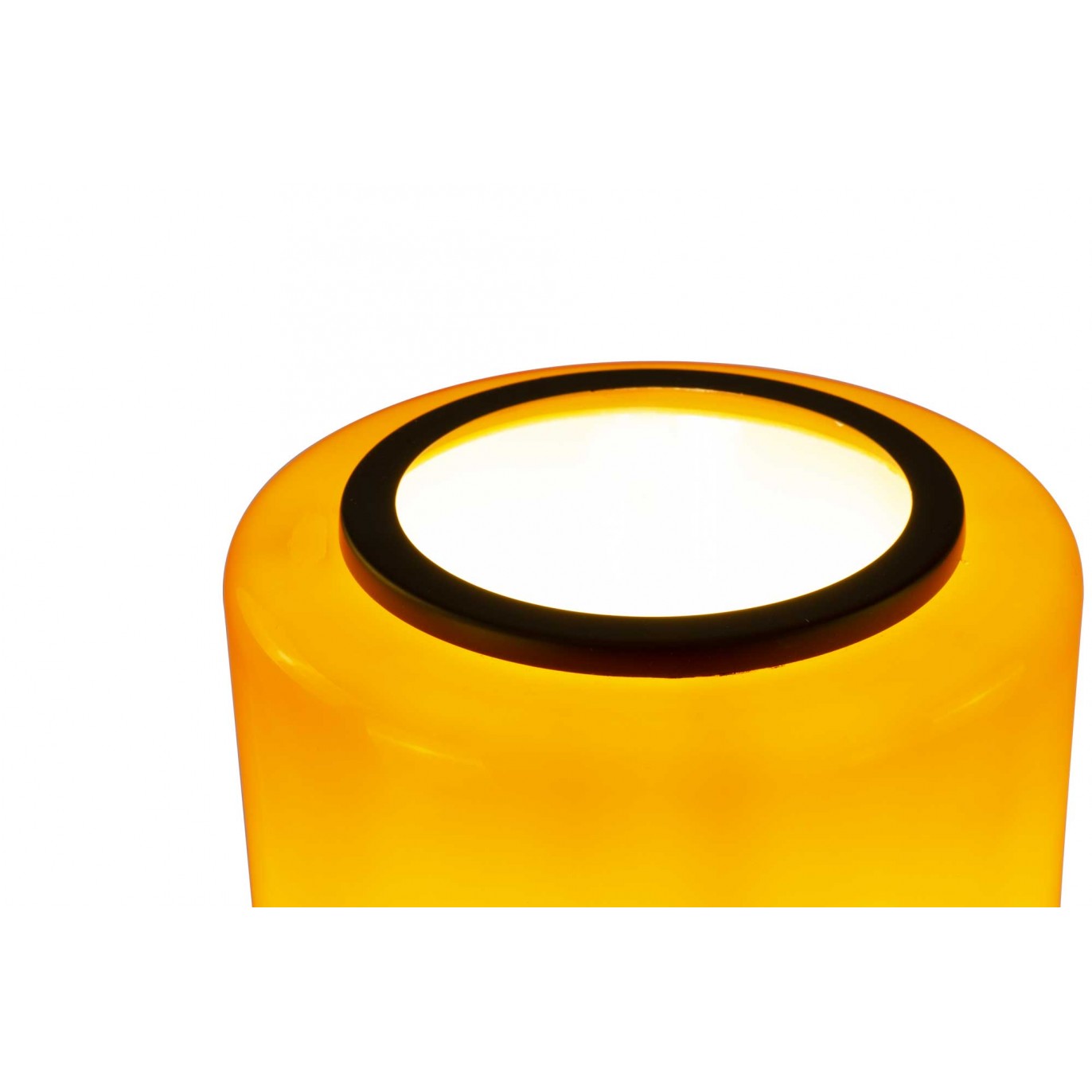 Lampe à poser en verre coloré et métal style rétro - TEORA
